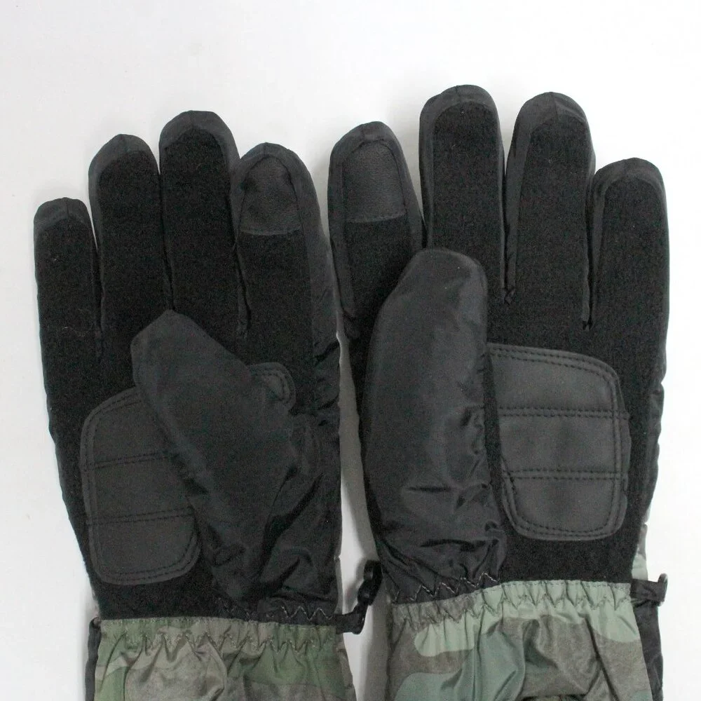 Swiss Tech L-XL Black and Camouflage Peakproof Waterproof Ski Glove